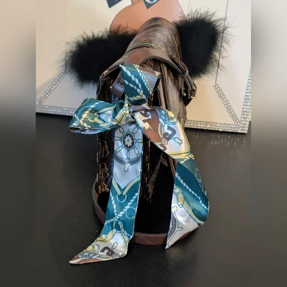 Dooney & Bourke Grace Signature DB Brown Crossbody Bag - Picture 7 of 17